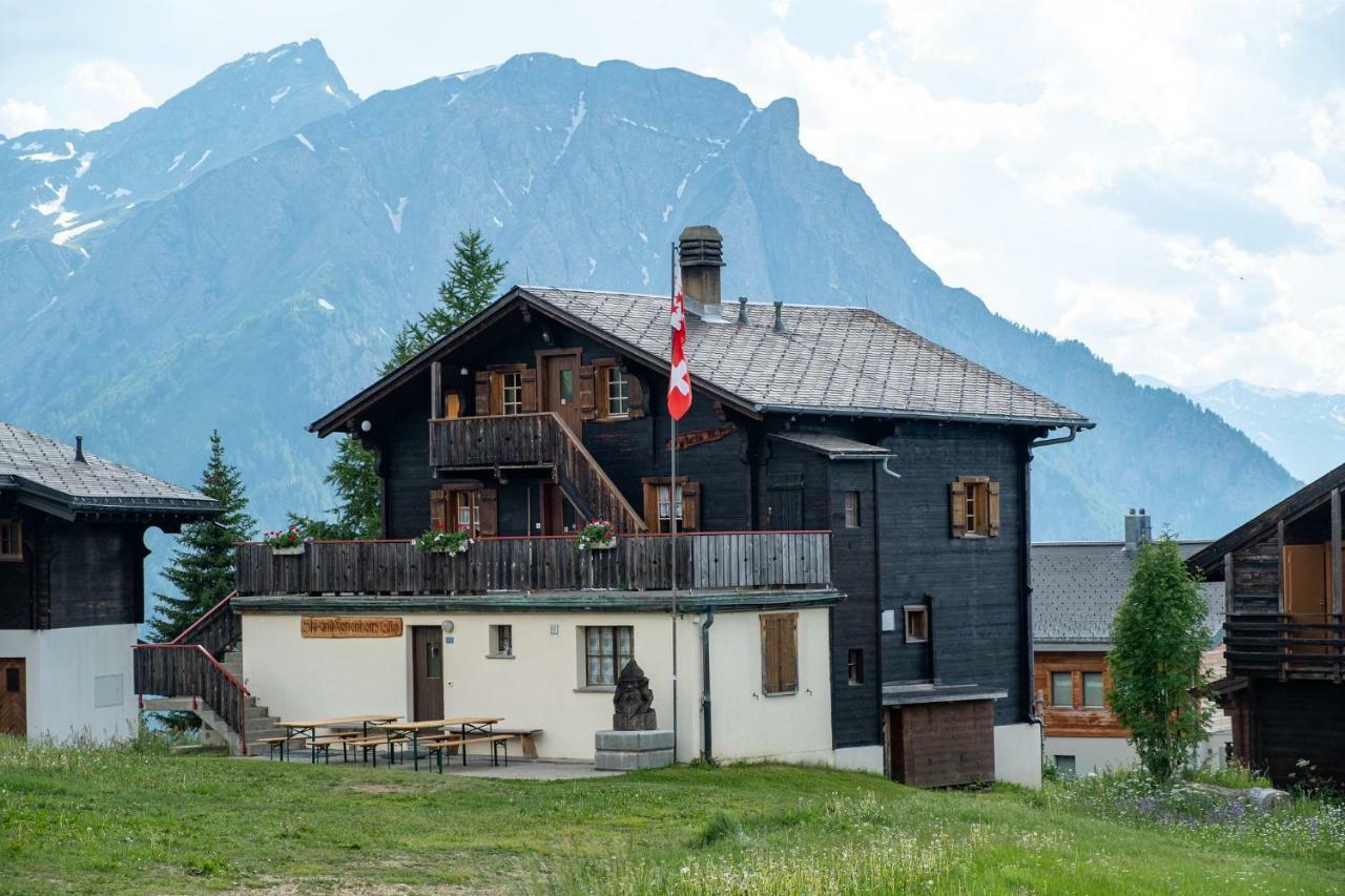 Gruppenhaus Im Walliser Alpstyle Rosswald Exteriör bild